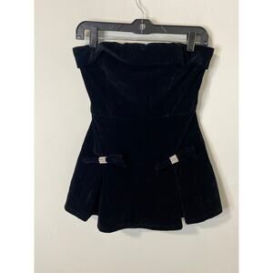 New Altar'd State Velvet Skort‎ Glam Dress, Rhinestones, Size Small